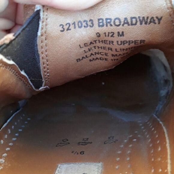 Borelli 321033 Broadway Loafer Brown Leather Square Toe Dress‎ Shoes Sz 9.5 - Picture 8 of 8